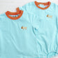 Boys Fall Mint Stripe Bubble