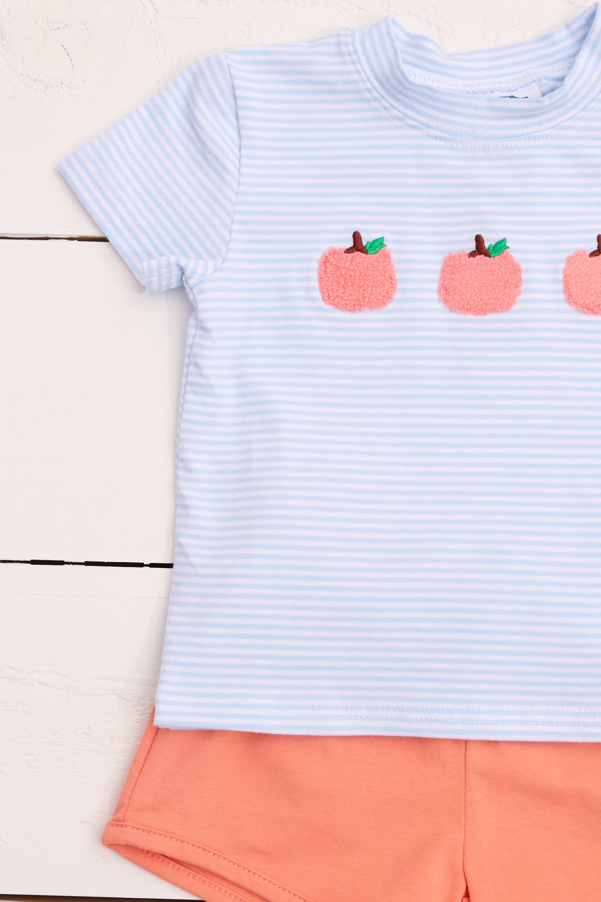 Loop Stitch Pumpkins Boys Short Set