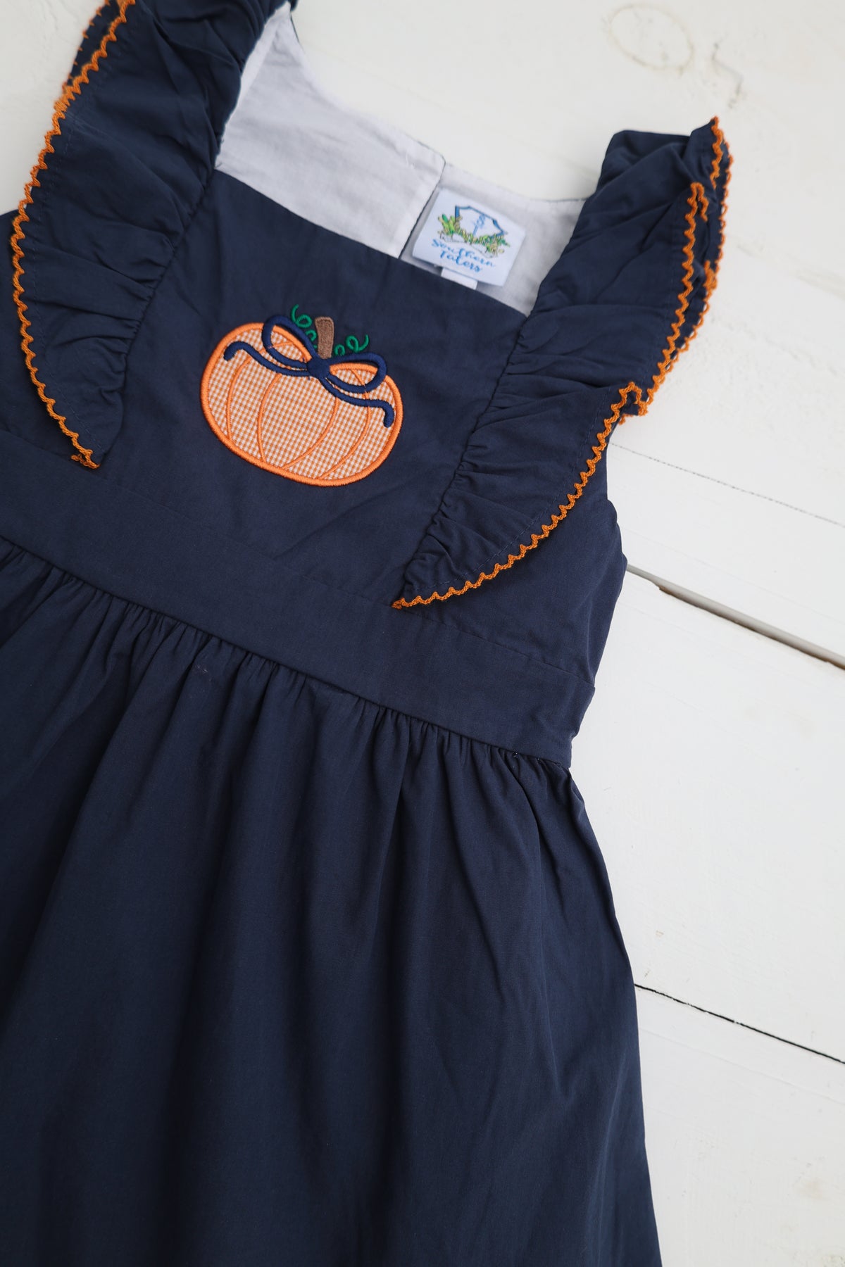 Autumn Applique girls  Dress