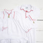 Classic White Christmas Pajama Set Boys