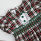 Christmas Card Plaid Girls Bubble