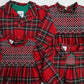 Tartan Plaid Boys Smocked Bubble