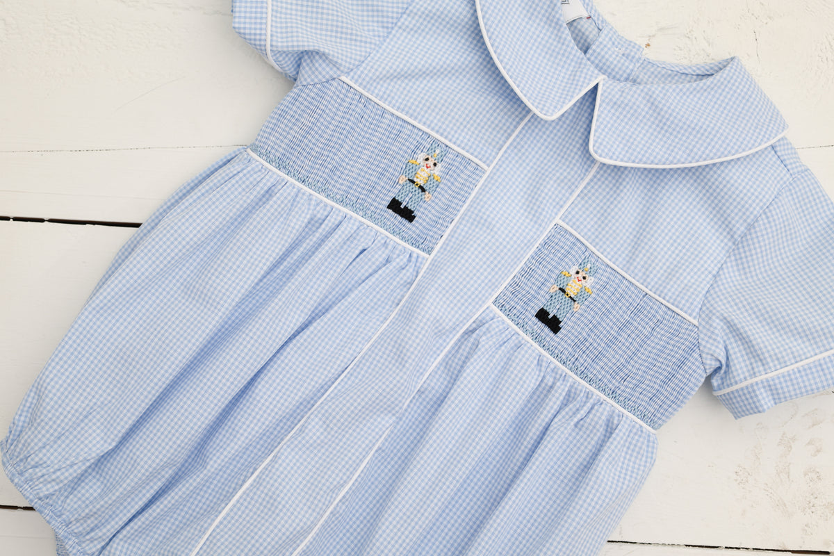 Nutcracker Smocked Boy Bubble