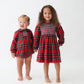 Tartan Plaid Boys Smocked Bubble