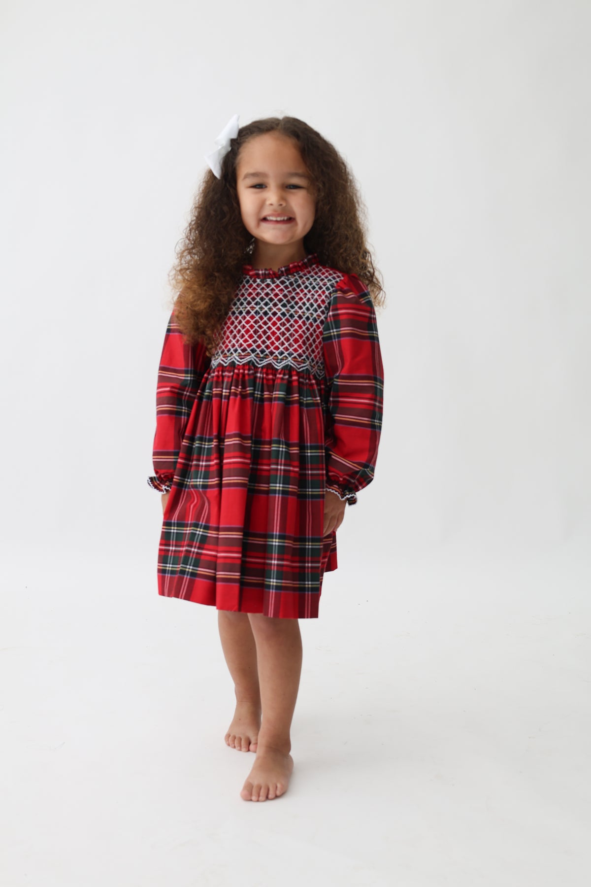 Christmas Tartan Girls Dress