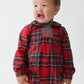 Tartan Plaid Boys Smocked Bubble
