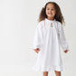 Classic White Christmas Pajama Gown Girls