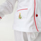 Classic White Christmas Pajama Set Boys