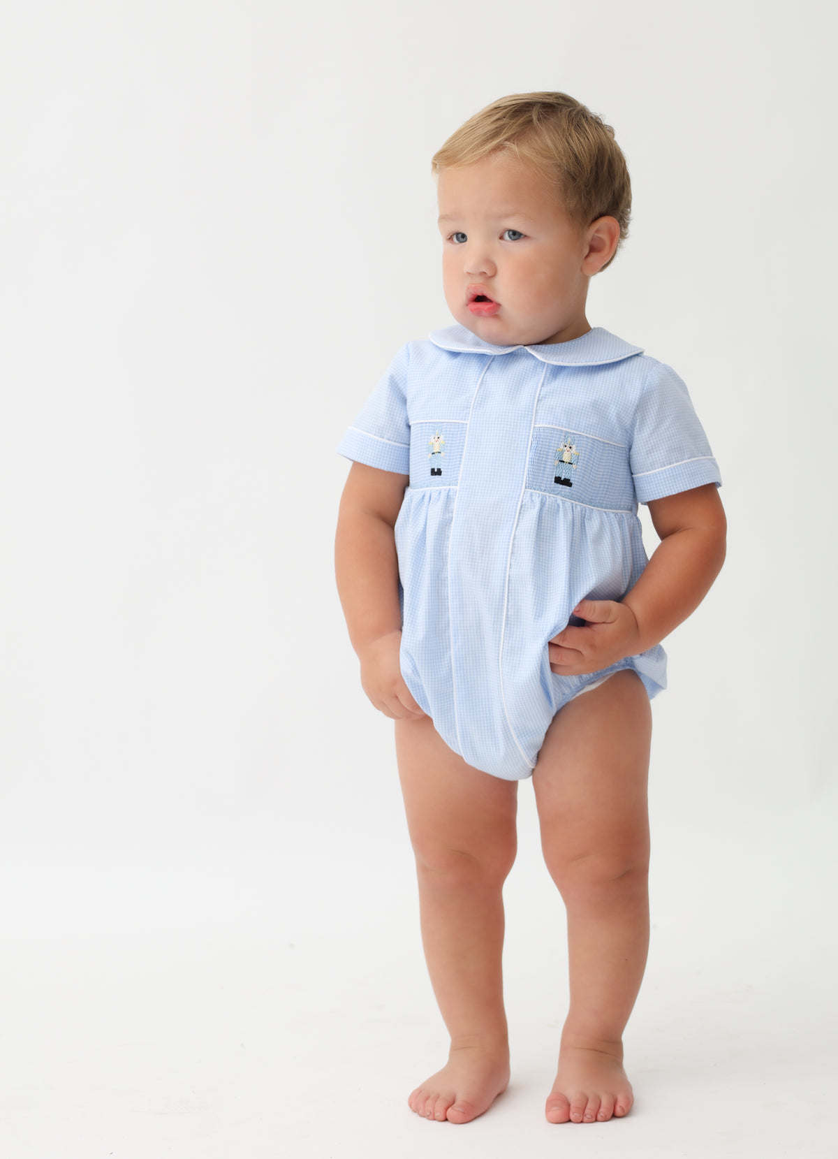 Nutcracker Smocked Boy Bubble