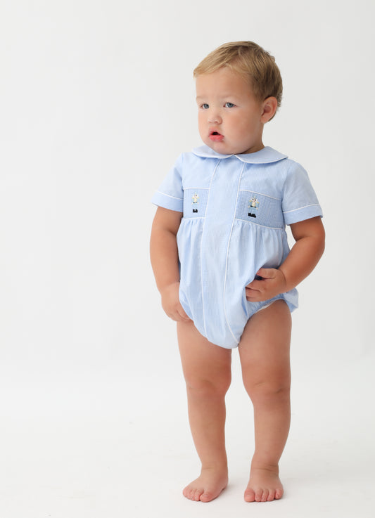 Nutcracker Smocked Boy Bubble