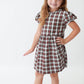 Christmas Card Plaid Girls Dress