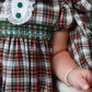Christmas Card Plaid Girls Bubble