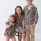 Christmas Card Plaid Boys Lightweight Sports Jacket