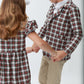 Christmas Card Plaid Girls Dress