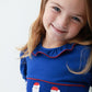 Santa Smocked Knit Girls Dress