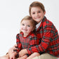 Tartan Plaid Girls Smocked Bubble