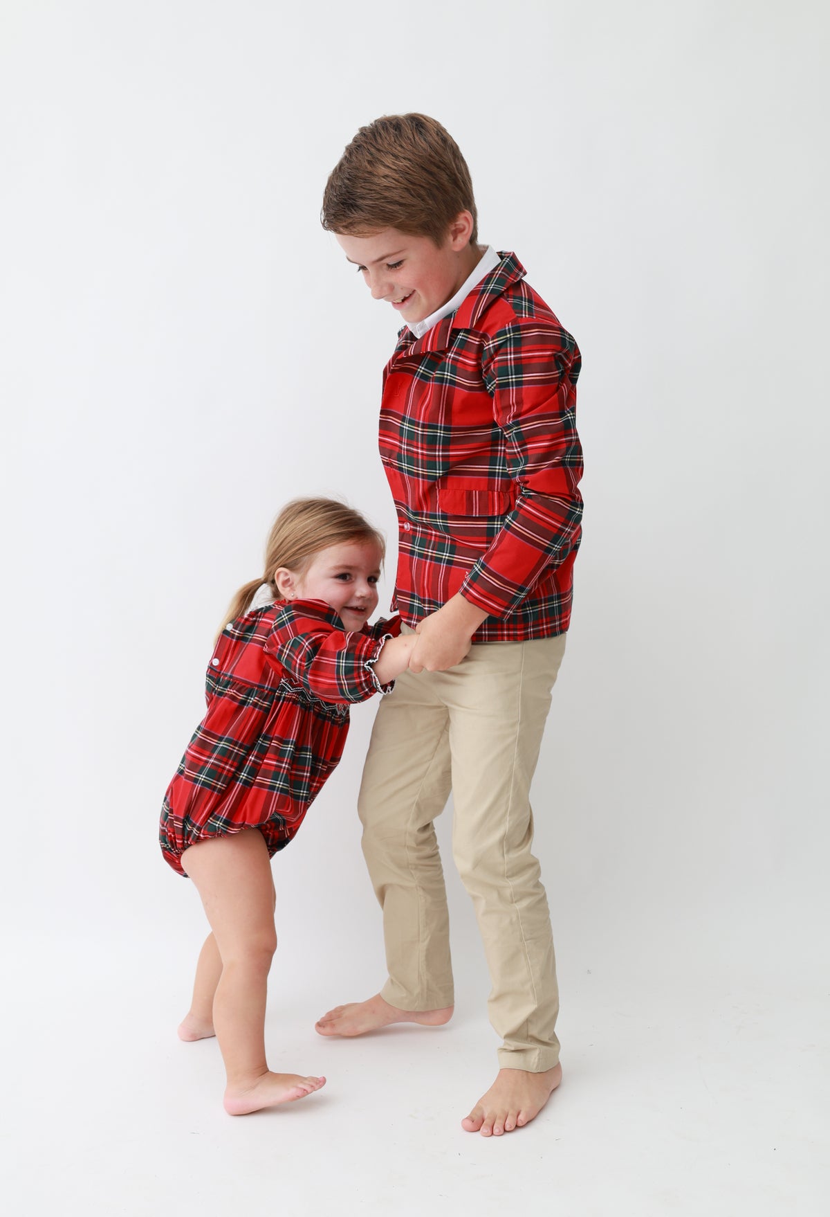 Tartan Plaid Boys Lightweight Sports Jacket