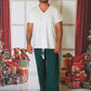 Classic Green Pajama Adult Pants