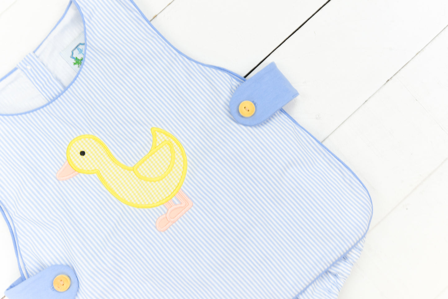 Duck Applique Boy Apron Set