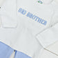 Blue Bitty Dot Embroidered Name Boys Pants Set