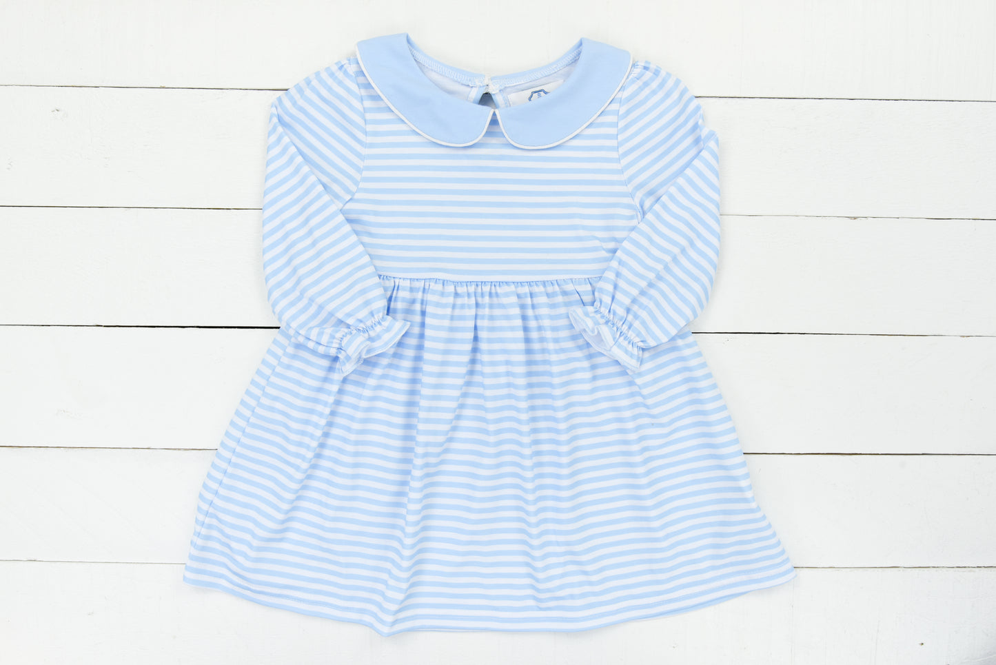 Blue Stripe Longsleeve Dress
