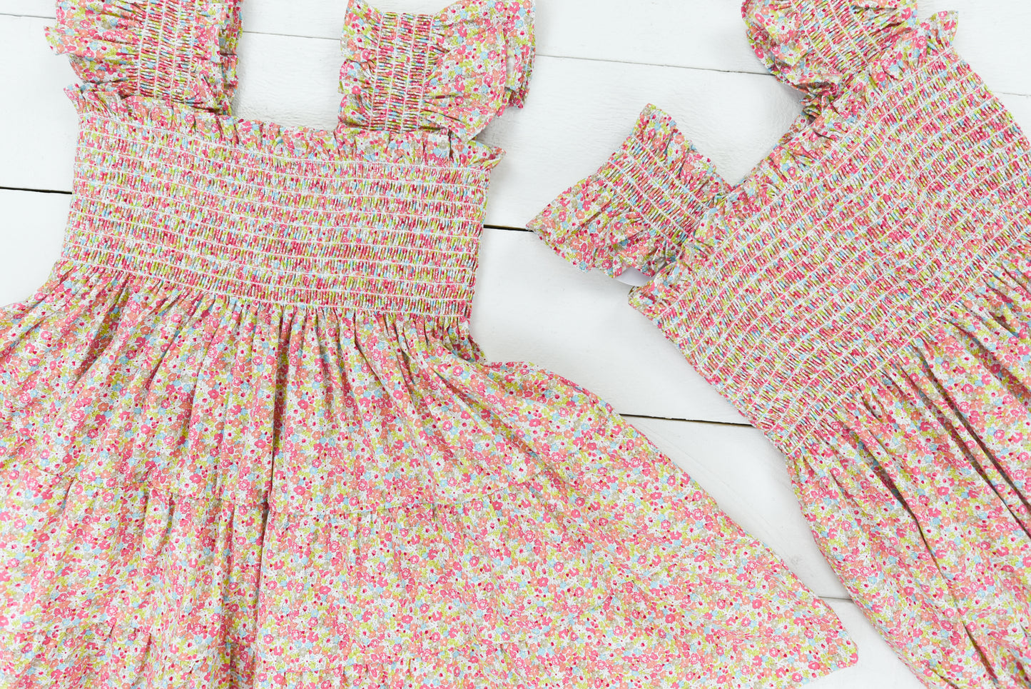 Mommy and Me Floral Girls Dress