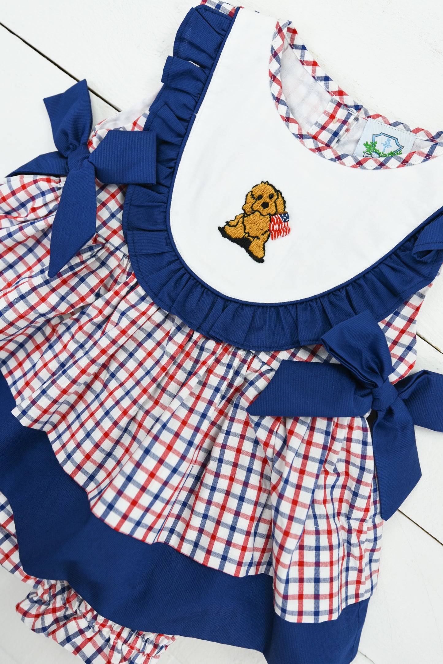 Patriotic Pup Girls Bloomer Set