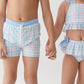 Plaid Regular Swim Trunks