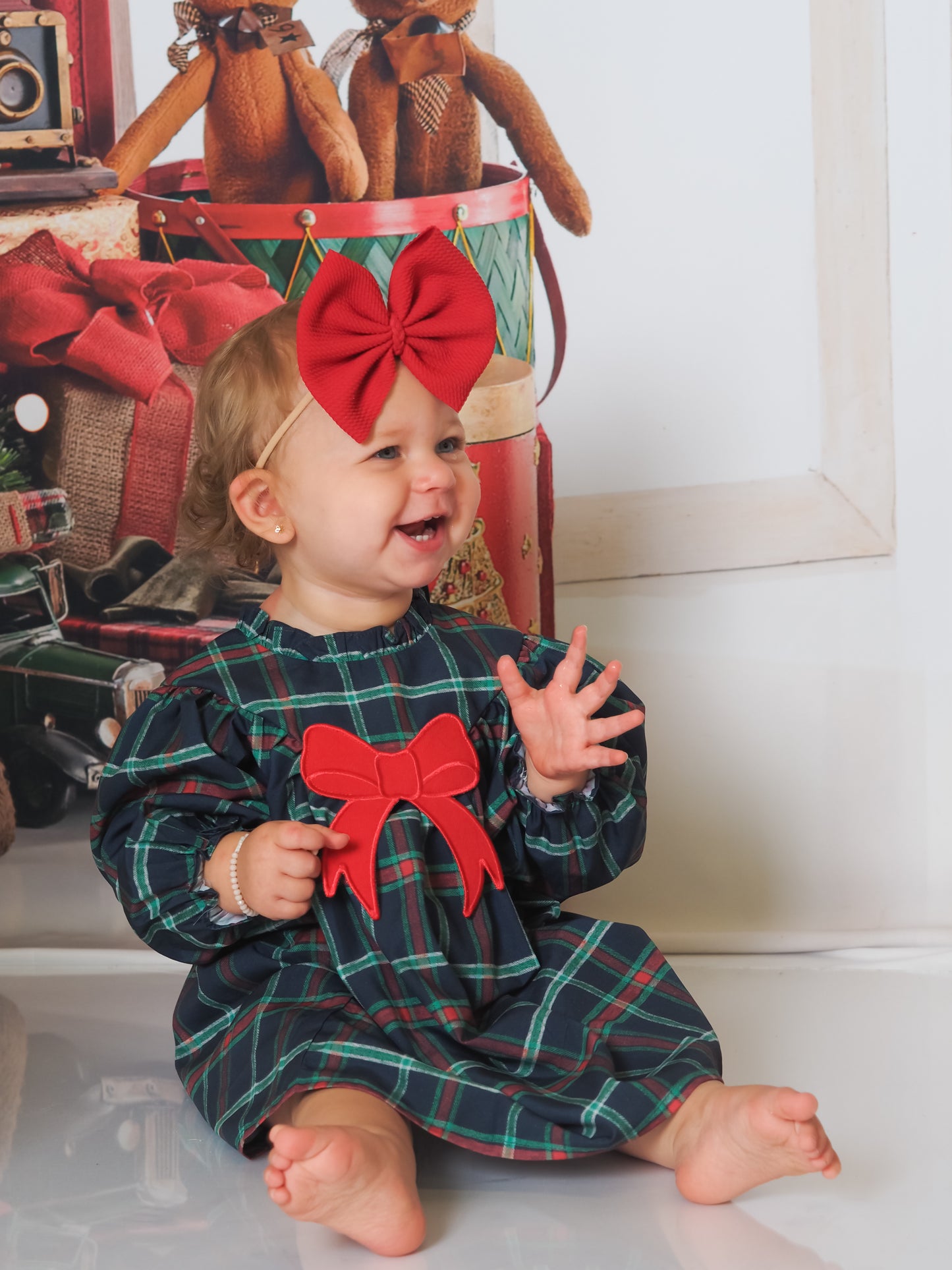 Christmas Plaid Girls Dress