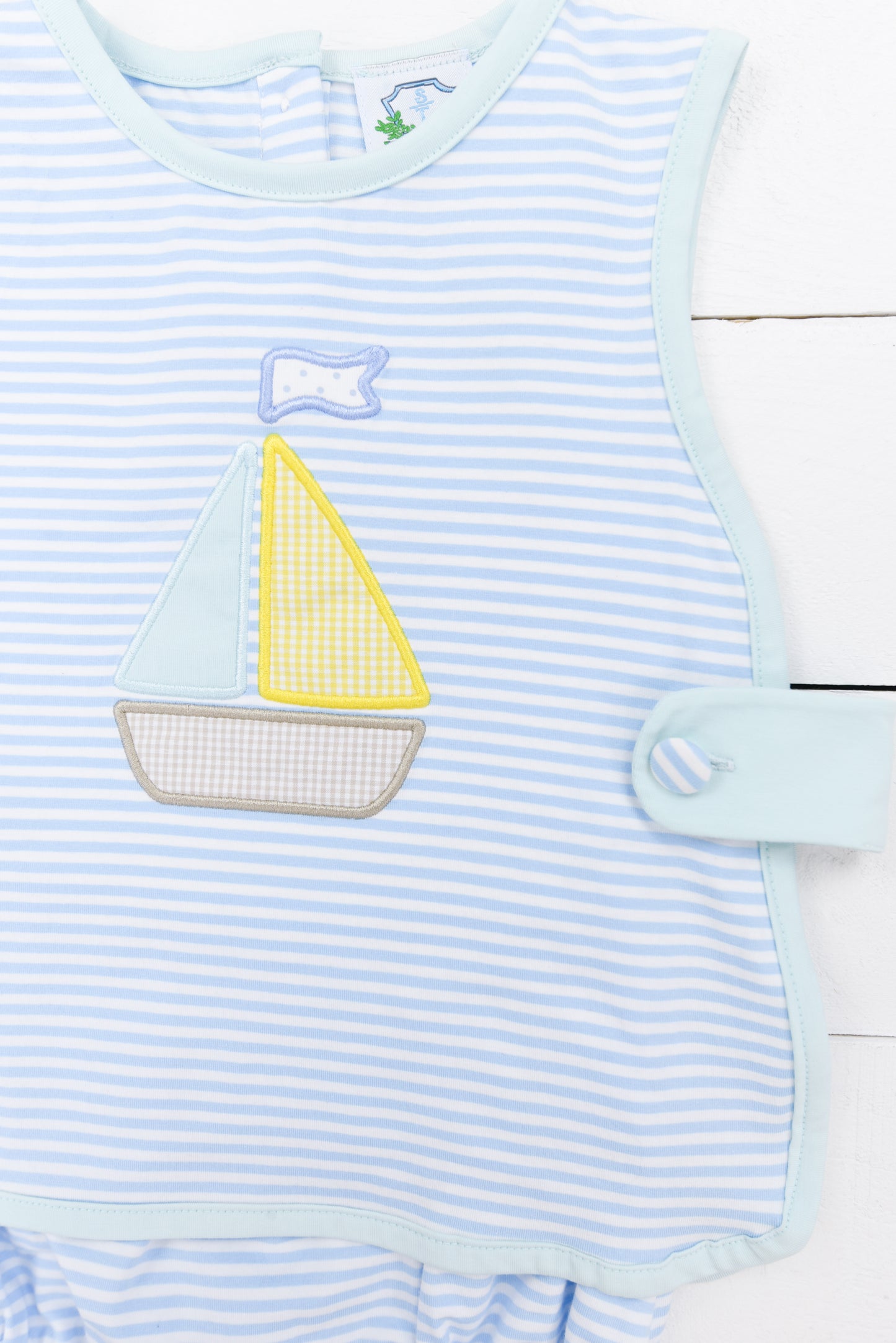 Stripe Sailboat Diaper Set