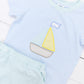 Stripe Sailboat Boy Short Set