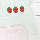 Bitty Dot Strawberry Girl Short Set