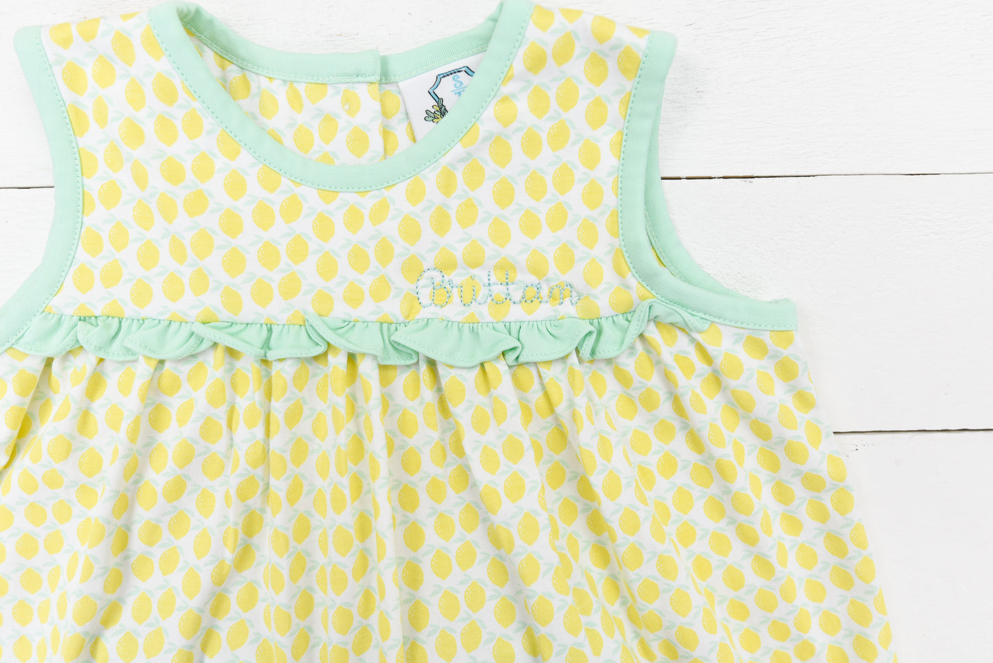 Lemon Printed Girls Short Set