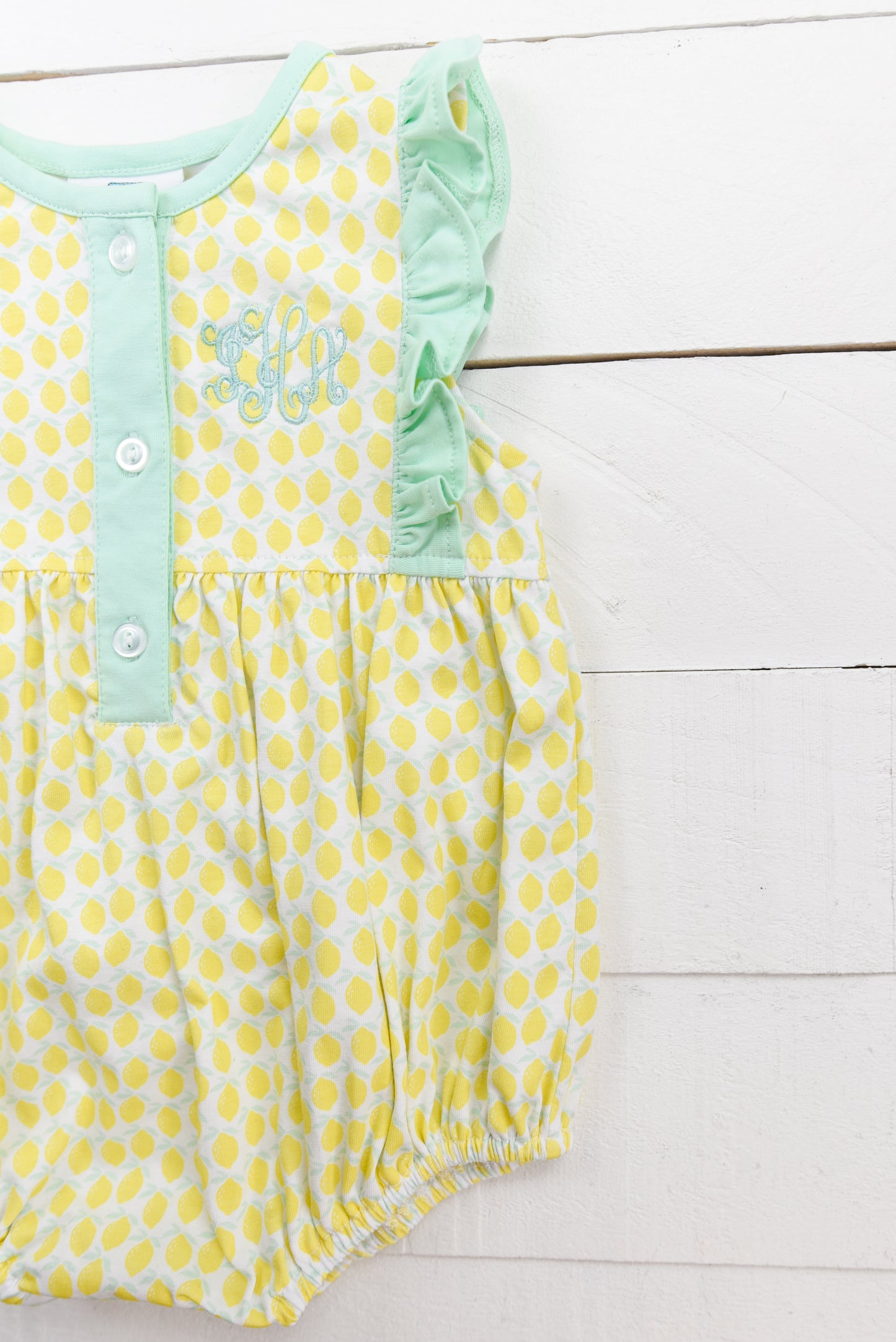 Lemon Printed Girls Bubble