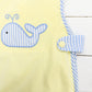 Seersucker Whale Diaper Set