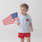 Blue French Knot Flag Short Set