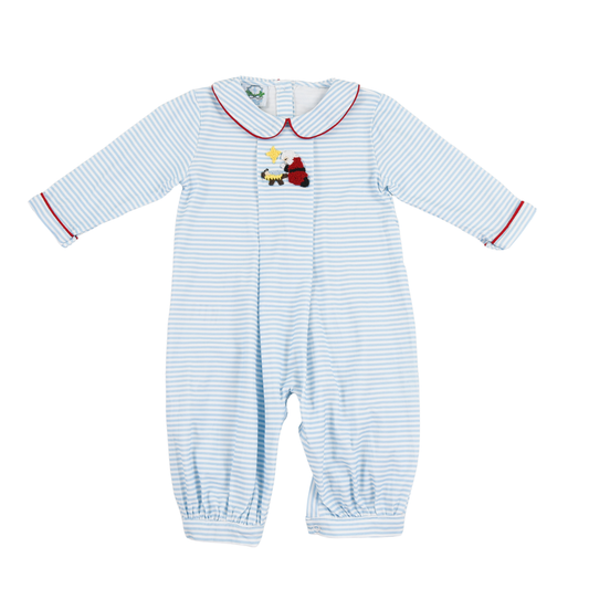 A Child is Born Boy Long Romper