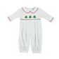 Green Bitty Dot Tree Boys Long Romper