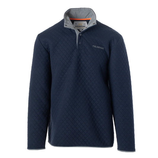 FILEDSTONE YOUTH QUILTED NAVY PULLOVER
