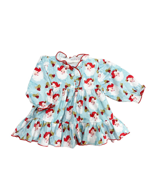 po68: Vintage Santa Pajama Kids Gown