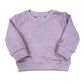 Simple stitch name embroidered sweater pink