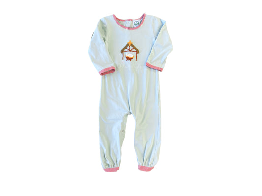 O Holy Night Boys Long Romper