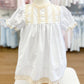 White Dress with Ecru Trim & Lace