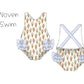 Ice Cream Printed Swimsuit