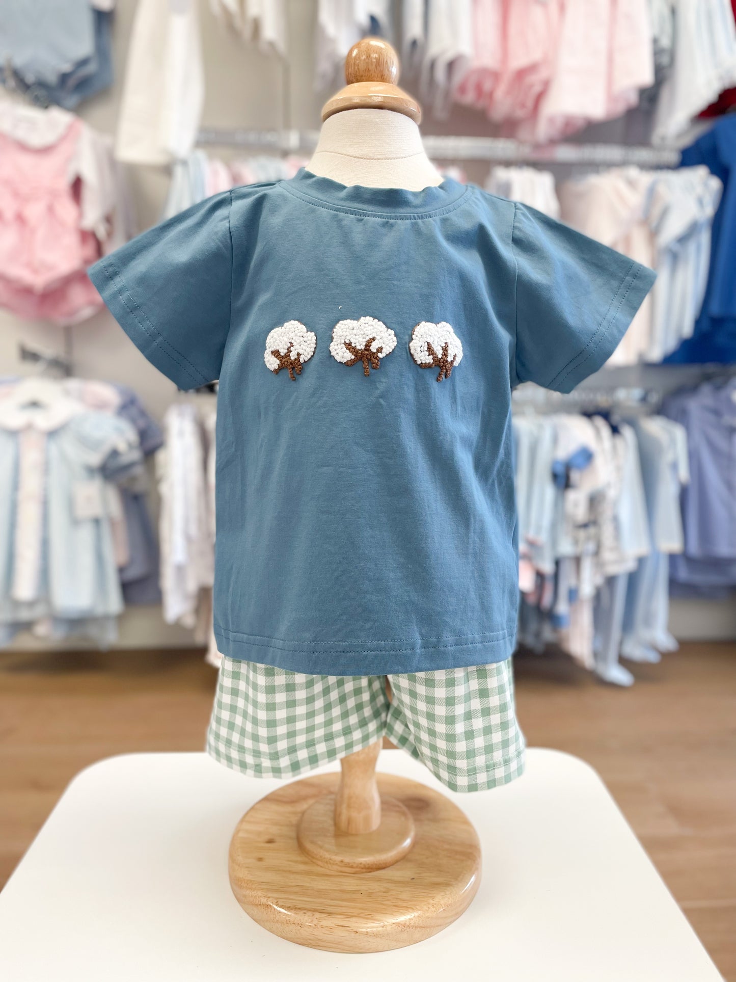 Frenchknot Cotton Boys Short Set