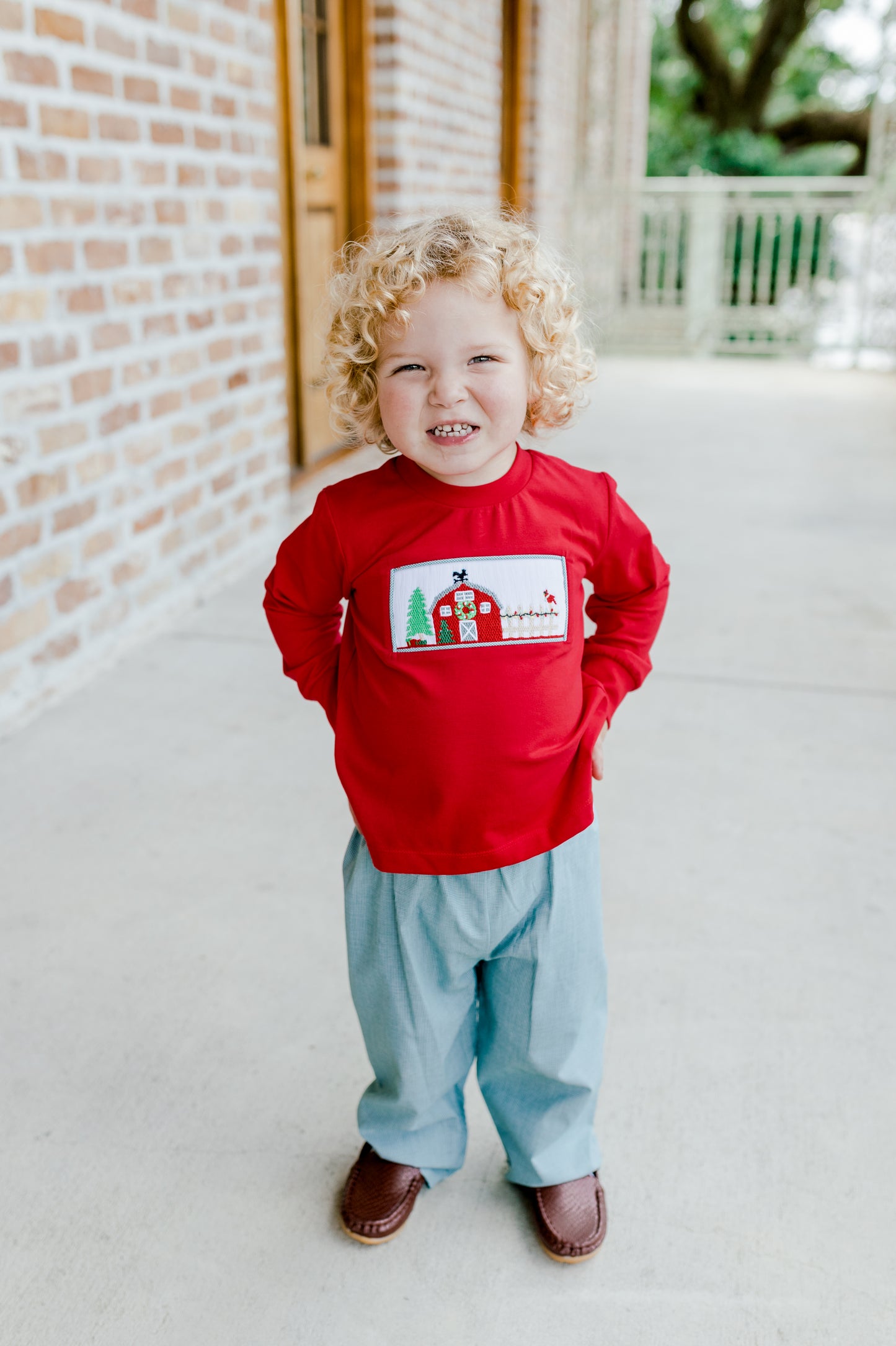 Leighton Christmas Boys Pant Set