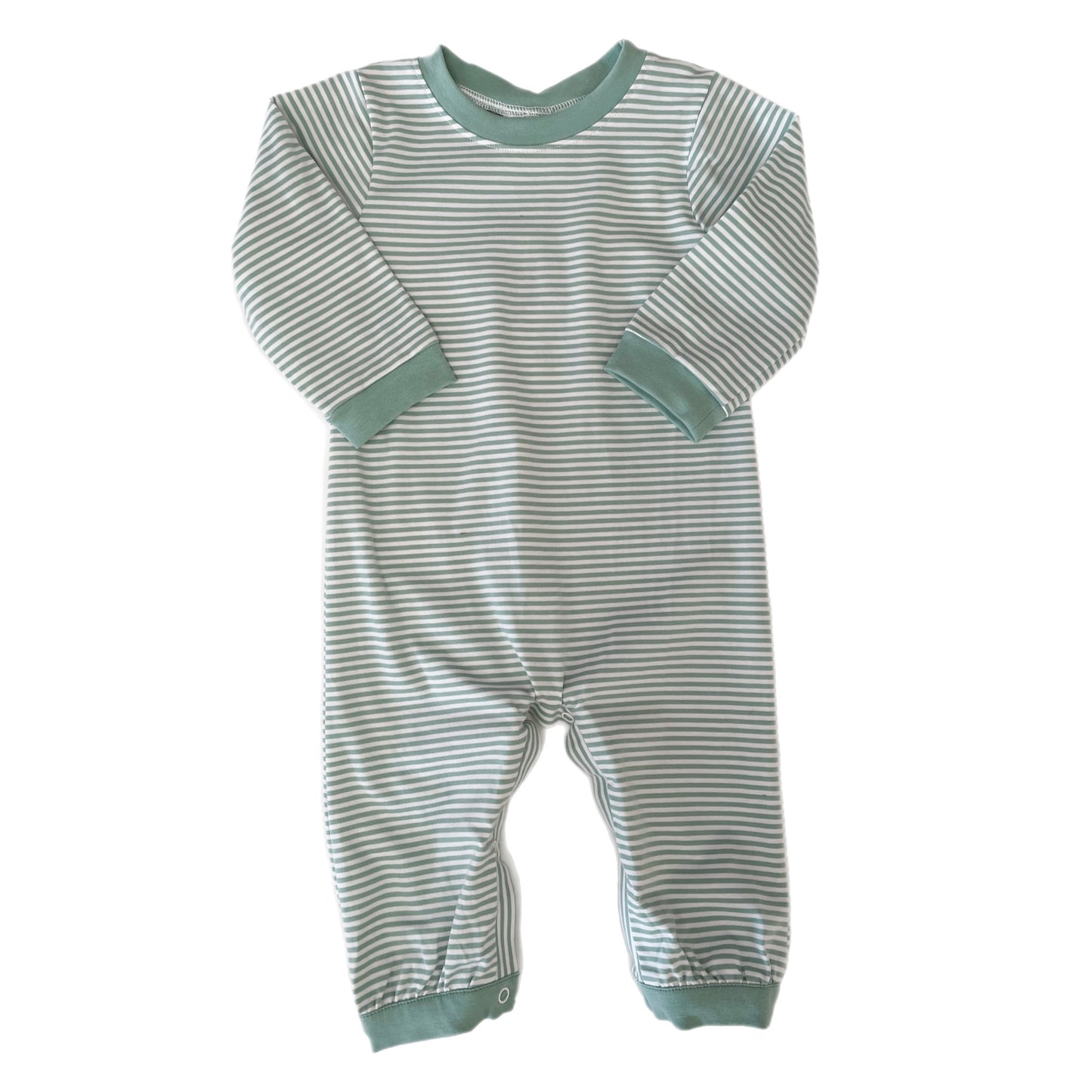 Simple Green Knit Boys Romper