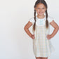 Spring Plaid Girl Petal Dress