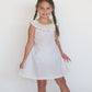 Colorblock Seersucker Girls Dress