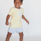 Yellow and Blue Stripe Boy Short Set